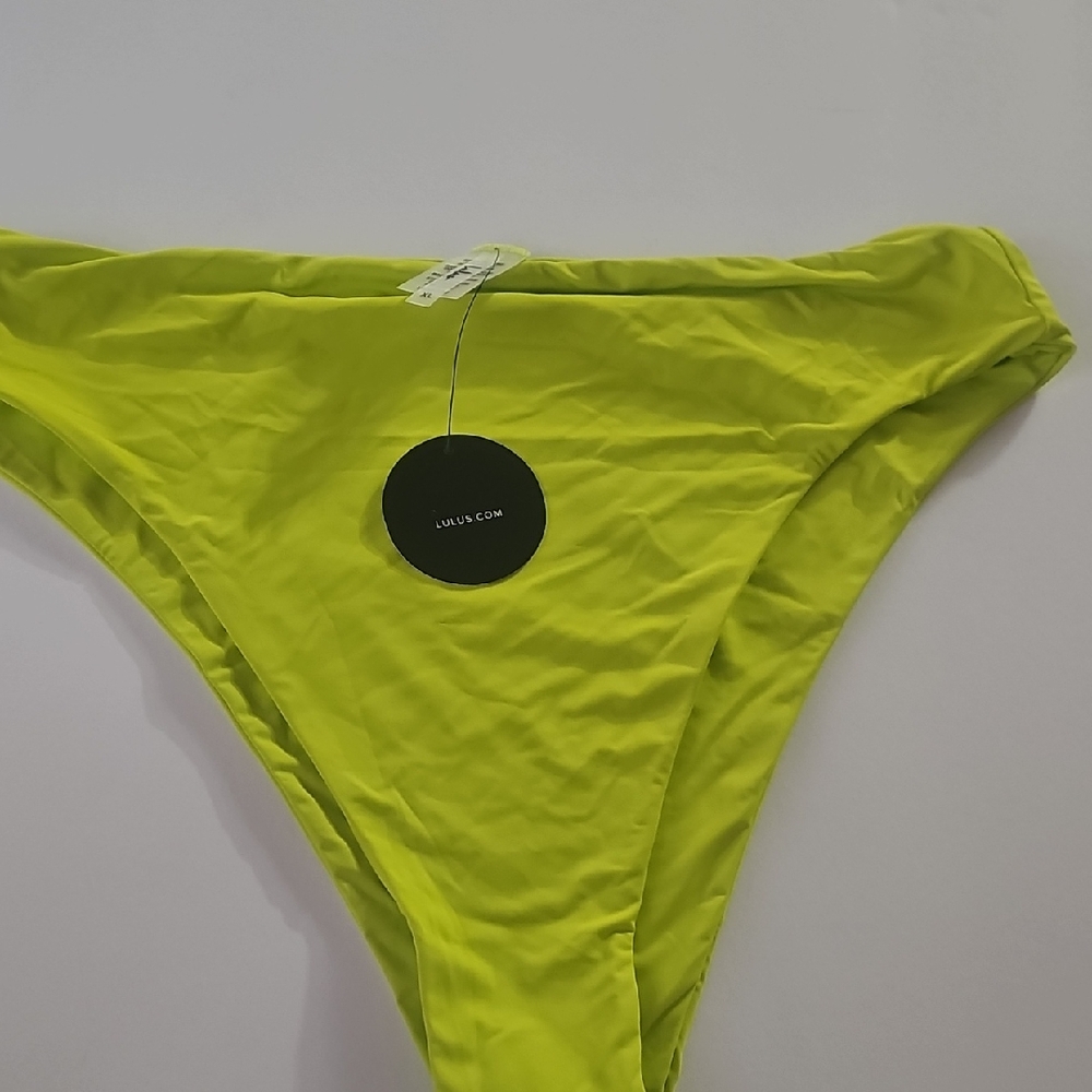⚡️Lulus Citrine Green Bikini Bottom Size XL
